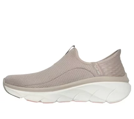 Skechers Women's Slip Ins D'Lux Walker 2.0 Taupe Mesh Walking Shoes Size 40 - Skechers - Image 5