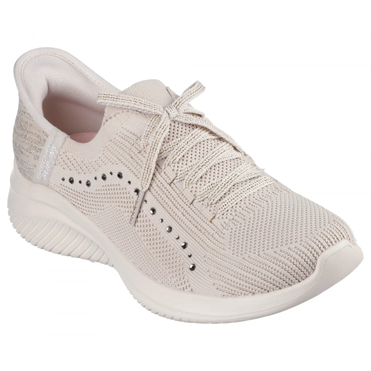 Skechers - Womens Ultra Flex 3.0 - All Momentum Sneakers, Color Taupe Skechers Ultra Flex 3.0 Pure Colour Trainers, Taupe main image 3