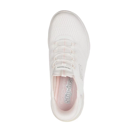 حذاء سكيتشرز سليب أون سُميتس دريم تشيسر للنساء، تصميم طبيعي، جزء علوي شبكي هندسي، أربطة مطاطية ثابتة، نعل داخلي من إسفنج ميموري فوم مبرد بالهواء، مقاس 38 - سكيتشرز - Image 5