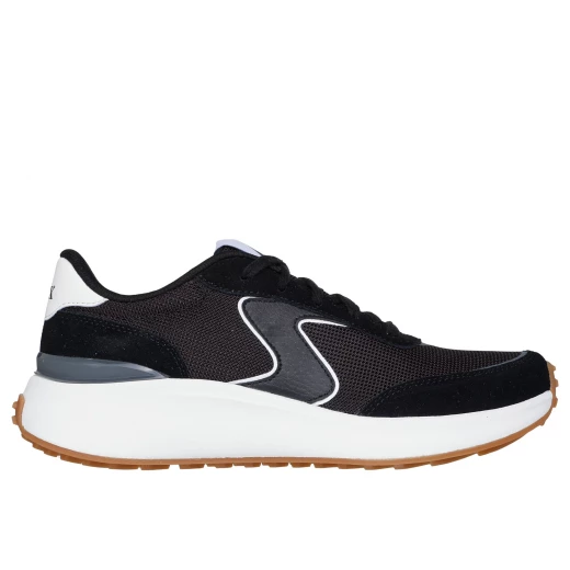 Skechers Women's Blvd Retro Revival Jogger Sneakers Black 39 Featuring Air Cooled Memory Foam Insole Comfortable Mesh and Suede Overlays Stylish Classic Design - Skechers - Image 2