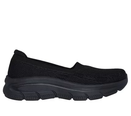 حذاء لوفرز سكيتشرز مودرن دي لوكس نسائي أسود مقاس 37 مريح للمشي - سكيتشرز - Image 2