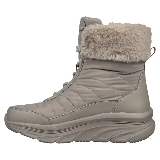 Skechers Women's D'Lux Walker Winter Solstice Booties Taupe Size 38 Water Repellent Cold Weather Boot Featuring Faux Fur Lining and Air Cooled Memory Foam Insole 167388 - Skechers - Image 5