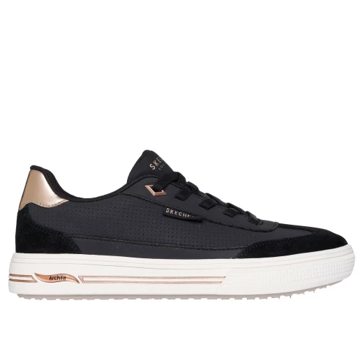 Skechers Arch Fit Arcade Women's Sneakers Black 37.5 With Perforated Duraleather, Genuine Suede Overlay, and Removable Arch Fit Insole for Comfort and Support - Skechers - Image 2