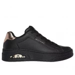 Skechers Women's Uno Court Sneakers Black Metallic Trim Air-Cooled Memory Foam - Skechers