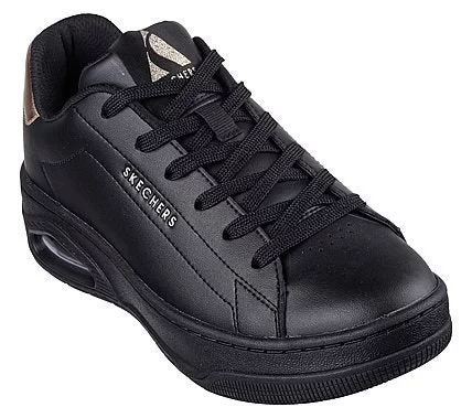 Skechers Women's Uno Court Sneakers Black Metallic Trim Air-Cooled Memory Foam - Skechers - Image 3