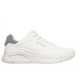 Skechers Street Men's Uno Lite Low Post White Lace Up Fashion Sneaker Featuring Air-Cooled Memory Foam Insole and Skech Air Airbag Midsole Size 42 For Men - Skechers