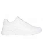 Skechers Street Men's Uno Lite Fashion Sneakers White Duraleather Upper Lace Up Design Featuring Cushioned Memory Foam Insole Platform Wedge Midsole Size 43 - Skechers