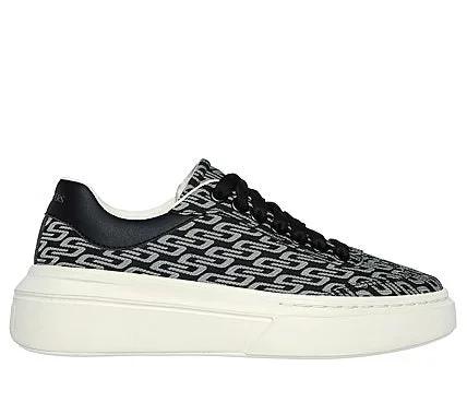Skechers Women's Cordova Classic High Status Sneakers Black with Woven Jacquard Upper and Leather Heel Trim 37.5 featuring Air Cooled Memory Foam Insole Stylish Court Shoes Skechers Women's Cordova Classic High Status Sneakers Black with Woven Jacquard Upper and Leather Heel Trim 37.5 featuring Air Cooled Memory Foam Insole Stylish Court Shoes