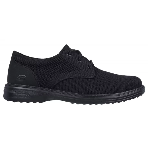 Skechers Arch Fit Ogden Men's Lace Up Shoes Black Knit Upper with Removable Arch Fit Comfort Insole Classic Fit Design Size 41 Formal Semi Formal Comfort Shoes 204743 BBK - Skechers - Image 2