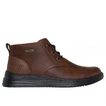 Skechers Men's Proven Conklin Mid-Calf Lace-Up Boots Waterproof Leather 42.5 Brown with Air-Cooled Memory Foam Insole for Comfort and Odor Neutralization 204873-CDB - Skechers