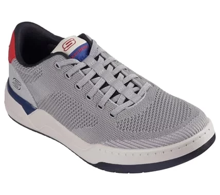 Skechers Men's Corliss Dorset Casual Sneakers Engineered Knit Upper Stretch Laces Air Cooled Memory Foam Insole Goga Mat Arch Cushioning White 41 US Men's Shoes - Skechers - Image 11