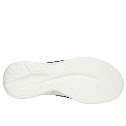 حذاء المشي الرجالي سكيتشرز سلايد كاستر المريح باللون الكحلي مقاس 44 يتميز بتقنية Heel Pillow ونعل شبكي وبطانة من رغوة الذاكرة المبردة بالهواء ودعم قوس Goga Mat - سكيتشرز - Image 6