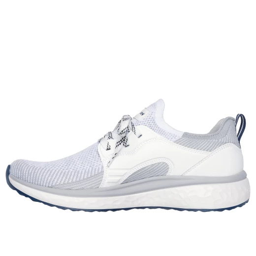 Skechers Men's Lancer Dalton Slip On Sneakers White 45 US Size Knitted Mesh Upper Air Cooled Memory Foam Insole Skechers Memory Arch Support Comfortable Modern Style Shoes - Skechers - Image 5