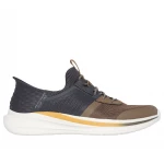 Skechers Men's Slade Slip Ins Casual Shoes in Tan, Perfect for Everyday Comfort and Style, Easy Slip On Design, Size 40, Available Now at Al Arab Store - Skechers