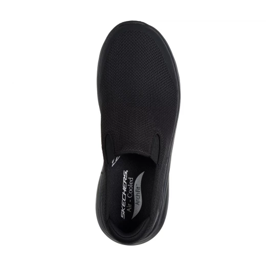 Skechers Men's GOwalk Arch Fit N-Joy Walking Shoes with Podiatrist Certified Arch Fit Insoles for All Day Comfort, Includes Heel Pillow and Soft Stride Cushioning - Size 44, Black - Skechers - Image 4