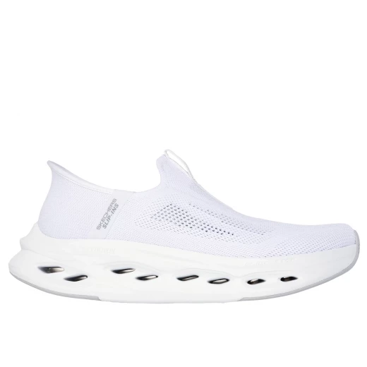 Skechers Men's Max Cushioning Glide Step Euclid Slip On Performance Shoe With Hands Free Slip Ins Technology Breathable Knit Upper Air Cooled Goga Mat Insole 45.5 White - Skechers - Image 2
