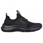 Skechers Men's Skech Fast Slip On Athletic Shoes Black Mesh Synthetic Upper Lightweight Cushioned Midsole Size 42.5 - Skechers