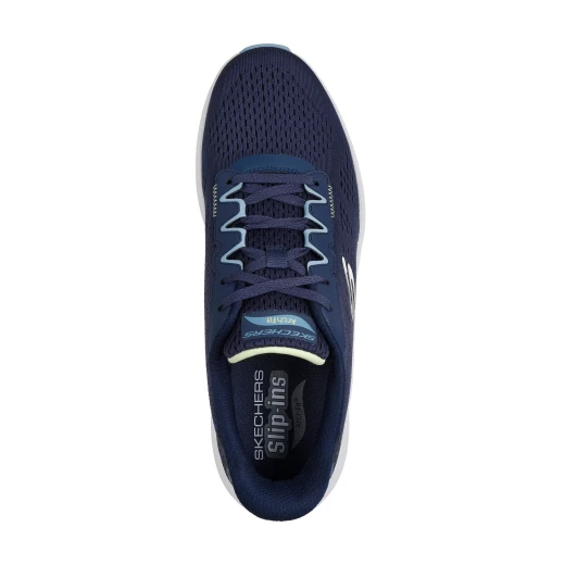Skechers Arch Fit 2.0 Vortaro Men's Lace Up Vegan Shoes with Removable Arch Fit Insole for All Day Comfort and Support, Engineered Mesh Upper, Cushioned Midsole, Navy Size 40 - Skechers - Image 4