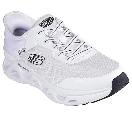 Skechers Men's Glide Step Altus Slip-ins Trainer White Color with Air Cooled Memory Foam Insole and Glide Step Geometric Cushioned Midsole, Size 44, Vegan Friendly, Stretch Laced - Skechers - Image 3