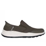 Skechers Men's Equalizer 5.0 Slip-ins Olive Casual Shoes Featuring Hands Free Design, Relaxed Fit, and Air-Cooled Memory Foam Insole. Size 42.5. Ultimate Comfort. - Skechers