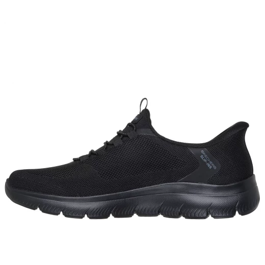 Skechers Men's Summits Dorrez Slip On Sneakers Black 41 Featuring Hands Free Slip ins Technology, Engineered Knit Upper, Skechers Air Cooled Memory Foam Insole, Vegan Design - Skechers - Image 5