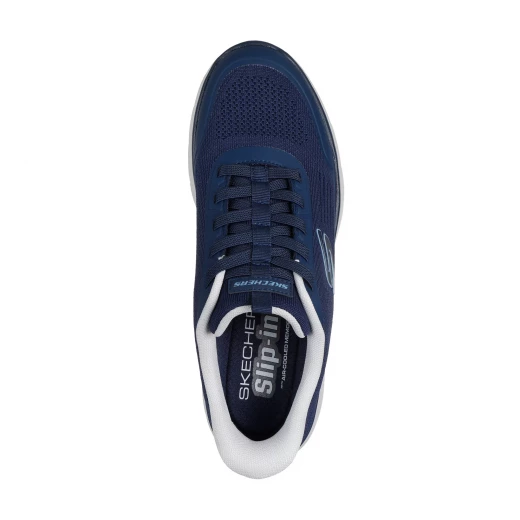 Skechers Men's Hands Free Slip-ins Sport Summits Leyter Navy Blue Slip On Shoes With Air Cooled Memory Foam Insole, Engineered Knit Upper, and Heel Pillow, Size 44 - Skechers - Image 4