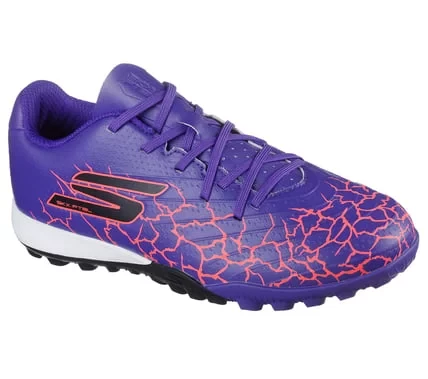 حذاء كرة قدم سكيتشرز للشباب والأولاد Jr Youth TF، بنفسجي، مقاس 34، تصميم خفيف الوزن يوفر راحة فائقة وقوة جر على ملاعب العشب الاصطناعي - سكيتشرز - Image 3