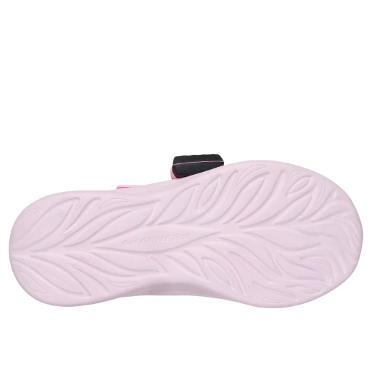 حذاء رياضي لامع من Skechers Power Jams 2.0 للبنات باللون الوردي مع أربطة مطاطية وحزام قابل للتعديل. يشمل سحر حقيبة صغير قابل للفصل. مقاس 33 - سكيتشرز - Image 6
