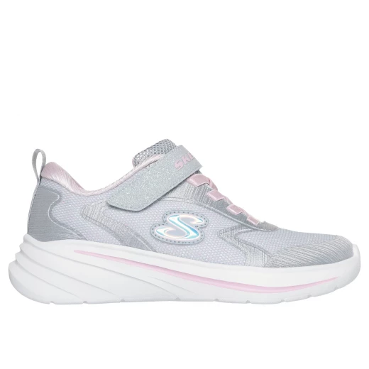Skechers Girls' Wave 92 Light Gray Athletic Sneakers with Sparkle Mesh Upper, Stretch Laces, Adjustable Instep Strap, and Cushioned Comfort Insole, Size 34 Skechers Girls' Wave 92 Light Gray Athletic Sneakers with Sparkle Mesh Upper, Stretch Laces, Adjustable Instep Strap, and Cushioned Comfort Insole, Size 34