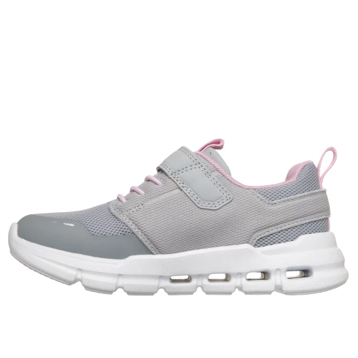 حذاء جري Skechers Glide-Step Flow للبنات لون رمادي مقاس 31 مع نعل داخلي من إسفنج ميموري فوم مبرد بالهواء وحزام فيلكرو قابل للتعديل - سكيتشرز - Image 5