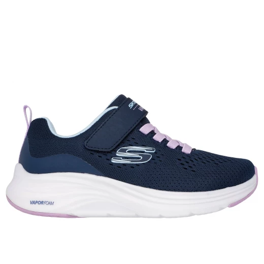 Skechers Girls' Vapor Foam Athletic Shoes Black Size 32 with Breathable Mesh Upper Elastic Laces Adjustable Instep Strap and Air Cooled Memory Foam Insole for Comfort and Style - Skechers - Image 10