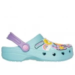 Skechers Girls' Heart Charmer 2.0 Turquoise Clogs with Convertible Heel Strap and Fun Sticker Theme for Sunny Days, Size 36 - Skechers