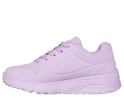 Skechers Girls' Uno Lite Metallic Love Sneakers Light Blue Featuring JGoldcrown Heart Design with Air Cooled Memory Foam Insole Platform Wedge Midsole for Girls Size 33 - Skechers - Image 15
