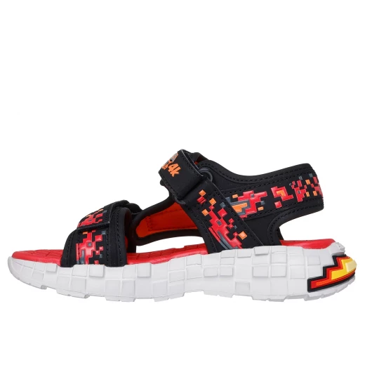 صنادل سكيتشرز ميجا سبلاش للأولاد 4K أسود أحمر مقاس 32 بتصميم ممتع بتقنية النعل الأوسط وإغلاق متكيف لراحة الطقس المشمس - سكيتشرز - Image 19