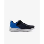 حذاء رياضي للأولاد Skechers Microspec Max Advance باللون الأسود، يتميز بنعل أوسط مبطن بالهواء، وأربطة مطاطية، وحزام قابل للتعديل، مقاس 31 للأطفال النشطين - سكيتشرز