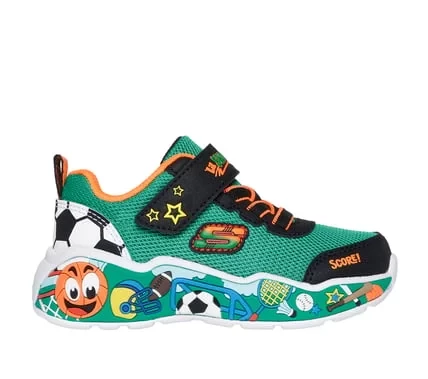 Skechers Boys Infants Play Scene Shoes Green 23 Featuring Mesh and Synthetic Upper Comfort Design with Stretch Laces Adjustable Instep Strap and Playful Themed Midsole Graphics Skechers Boys Infants Play Scene Shoes Green 23 Featuring Mesh and Synthetic Upper Comfort Design with Stretch Laces Adjustable Instep Strap and Playful Themed Midsole Graphics