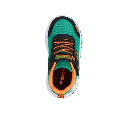 Skechers Boys Infants Play Scene Shoes Green 23 Featuring Mesh and Synthetic Upper Comfort Design with Stretch Laces Adjustable Instep Strap and Playful Themed Midsole Graphics - Skechers - Image 4