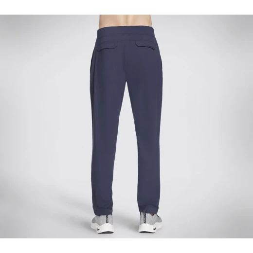 Skechers Men's GoWalk Pant Recharge Classic Navy Blue Comfort Stretch Pants with Slip-in Technology, featuring Pull-on Waistband and Internal Drawcord for Personalized Fit, Size L - Skechers - Image 3