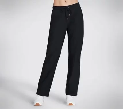 Skechers Go Luxe Rib Pant Women's Black Small Comfortable Lounge Pants - Skechers - Image 2