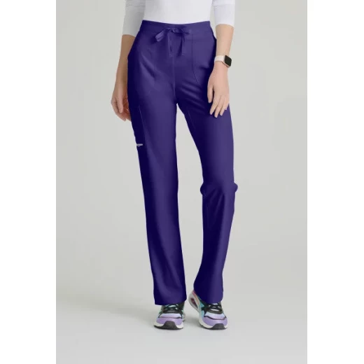 Reliance Women's Scrubs Purple Scrub Pants Medium Size Comfortable and Durable Fabric Ideal for Medical Professionals Featuring a Relaxed Fit and Easy Care 1-Pack - Skechers - Image 2