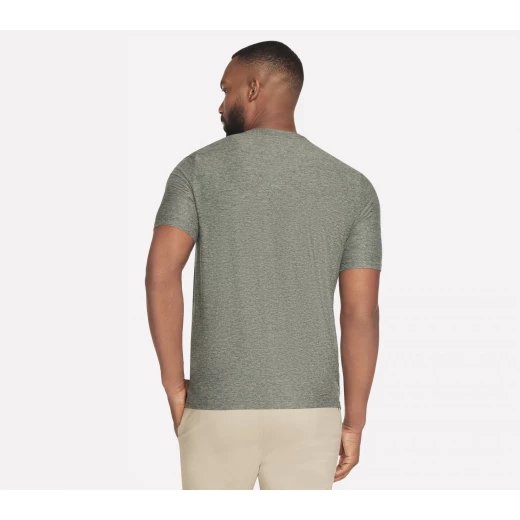 Godri Men's GO DRI All Day Tee Dark Green Large Moisture Wicking Shirt - Skechers - Image 2