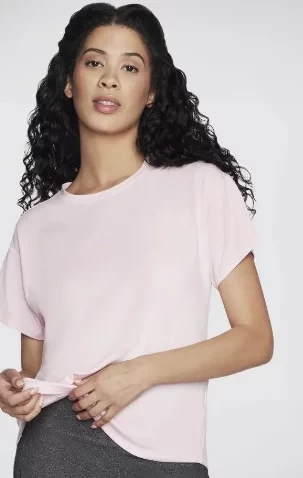 تي شيرت سكيتشرز جو دراي سويفت تونيك نسائي وردي مقاس XL ماص للرطوبة تي شيرت سكيتشرز جو دراي سويفت تونيك نسائي وردي مقاس XL ماص للرطوبة