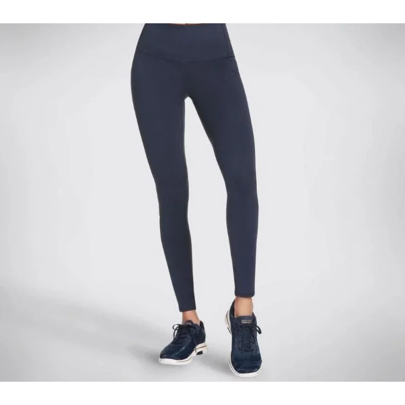 Skechers Go Walk Wear Women's High Waisted Legging Knit in Navy Blue, Featuring GO FLEX Fabric, Chafe-Free Seams, and Exterior Side Pockets, Size Large | Fashion | Women | Clothing | Activewear & Sportswear Skechers Go Walk Wear Women's High Waisted Legging Knit in Navy Blue, Featuring GO FLEX Fabric, Chafe-Free Seams, and Exterior Side Pockets, Size Large | Fashion | Women | Clothing | Activewear & Sportswear