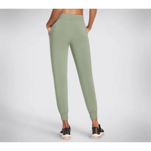 بنطلون سكيتشرز ريستفل جوغر نسائي مقاس XL أخضر SKECHLUXE فرنش تيري - سكيتشرز - Image 3