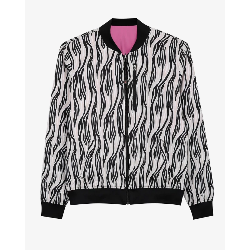 Diane Von Furstenberg Women's Moving Zebra Reversible Bomber Jacket Large Black Featuring Skechweave Fabric and Full Zip Closure | Fashion | Women | Clothing | Outerwear & Jackets Diane Von Furstenberg Women's Moving Zebra Reversible Bomber Jacket Large Black Featuring Skechweave Fabric and Full Zip Closure | Fashion | Women | Clothing | Outerwear & Jackets