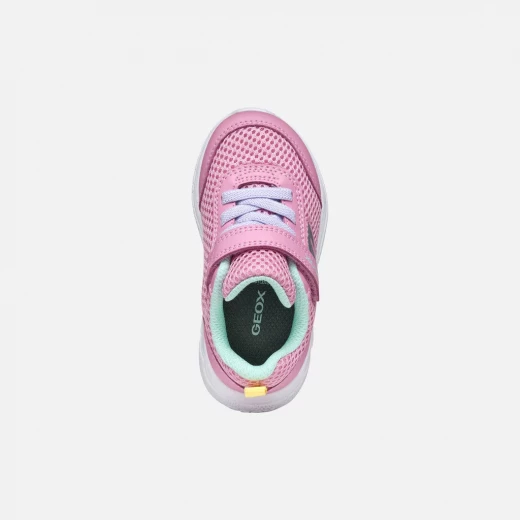 Sprintye Baby Girls' Low Cut Sneakers Pink 23 Breathable Comfortable Mesh and Leather Effect Running Shoe Aesthetic Perfect for Toddlers SKU B454TD.01454.CE83B - Image 6