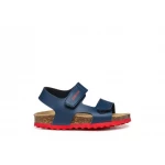Chalki Baby Boys Sandals Navy 23, Breathable Leatherette Summer Shoes - Geox