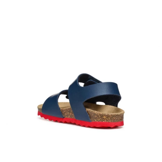 Chalki Baby Boys Sandals Navy 23, Breathable Leatherette Summer Shoes - Geox - Image 8