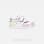 Eclyper Baby Girls' Low Cut White Sneakers 22 Size Leather Effect - Geox