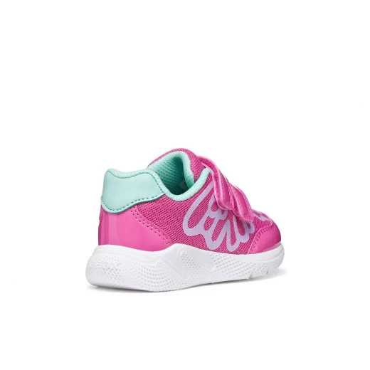 Geox Sprintye Baby Sneakers Fuchsia, Breathable Mesh and Leather-Effect Material, Side Patch Detail, Comfortable Running-Shoe Aesthetic, Designed for Baby Boys, Size 23 - Geox - Image 5
